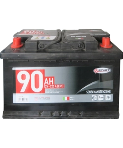 Batteria auto 90ah 12v 720a polo positivo sinistro cassetta l4b